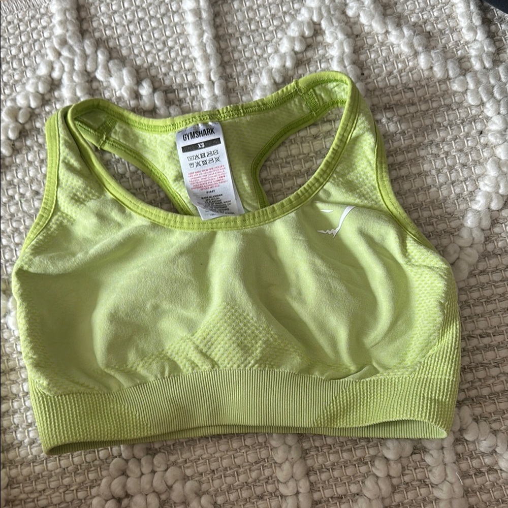 Gymshark Lime Green Sports Bra